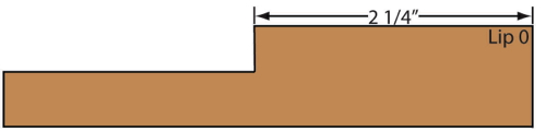 cutaway of v-groove shaker MDF door